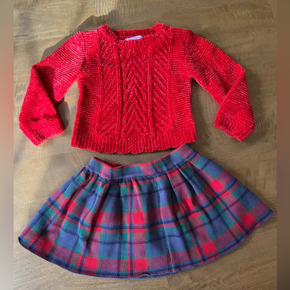 Tommy Bahama size 4 sweater and skirt set